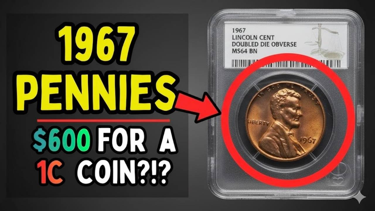 1967 Penny Error Worth $600: Spot This Rare Doubled Die Lincoln Cent!