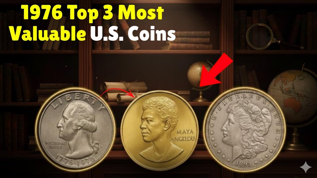Top 3 Most Valuable U.S. Coins: 1976 Bicentennial Quarter, Maya Angelou Quarter & Hidden Rare Coins Worth Big Money